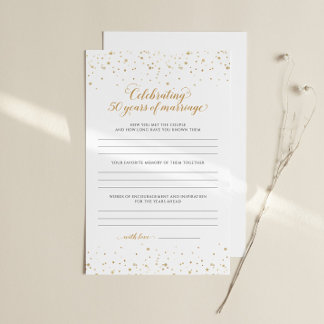 Jeu d'anniversaire 50 ans de mariage - GAC37a