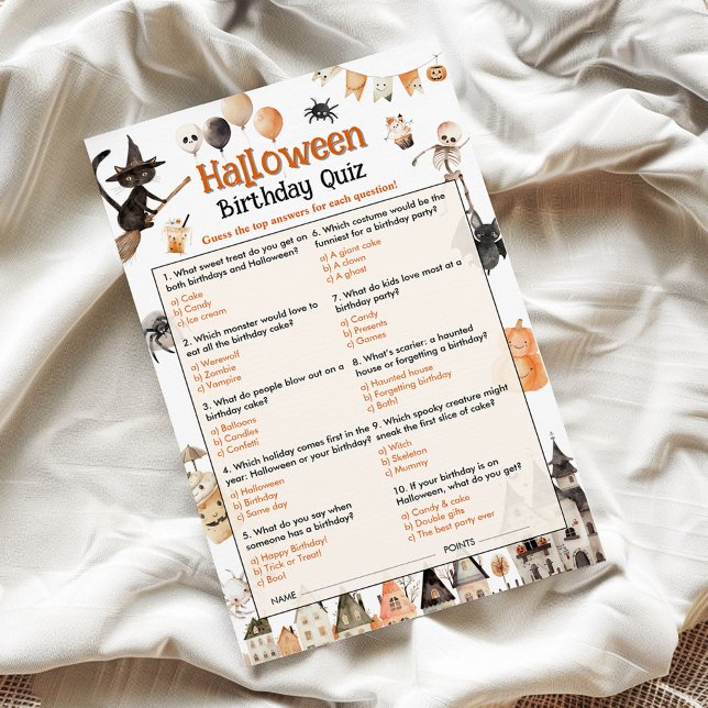 Jeu d'anniversaire d'Halloween pour les enfants (Créateur téléchargé)