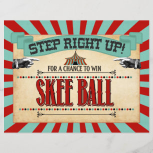 Jeu d'anniversaire du cirque Skee Ball