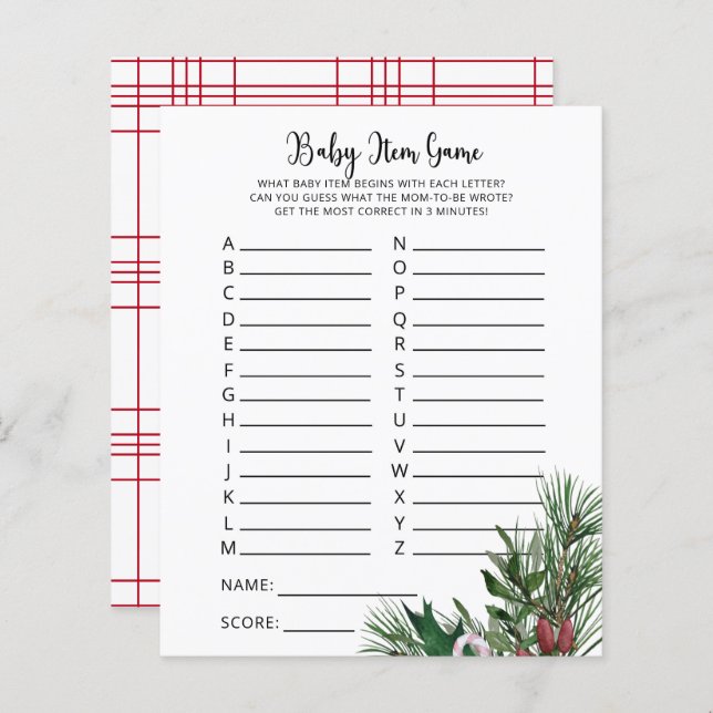 Jeu d'article pour bébé à feuillage persistant. Je (Devant / Derrière)