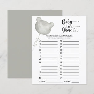 Jeu d'article pour bébé. Jeu baby shower