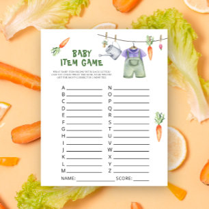 Jeu d'article pour bébé. Veggie Baby shower Jeu