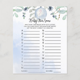 Jeu d'articles pour bébé d'hiver. Jeu baby shower