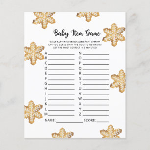 Jeu d'articles pour bébé d'hiver. Jeu baby shower