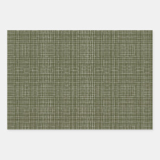 Jeu de 3 feuilles de papier d'enveloppement floral