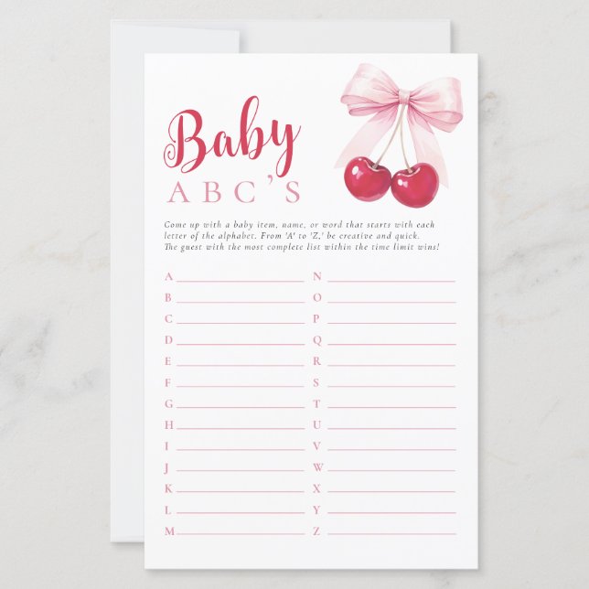 Jeu de ABC de Cherry Baby (Devant)