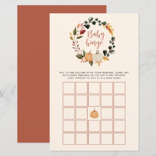 Jeu de Baby Bingo automne Baby Shower