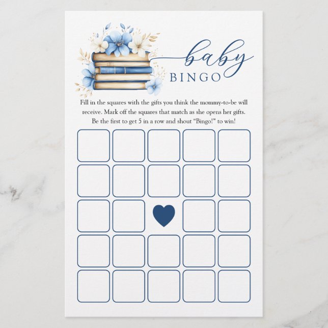 Jeu de Baby Bingo pour Baby Shower de conte de fée (Devant)