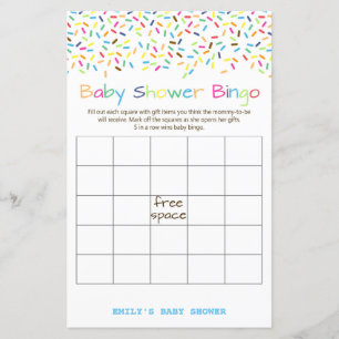 Jeu de Baby shower à arroser de crème glacée
