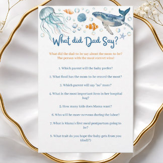 Jeu de Baby Shower Aquarelle Côtière d'Été