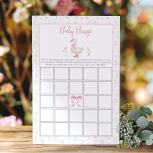 Jeu de baby shower Bébé Bingo Silly Goose Girl