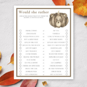 Jeu de baby shower : Citrouille d'automne / Préfèr