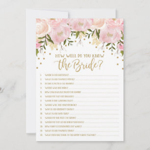 Jeu de Baby Shower Combien Connaissez-Vous la Mari