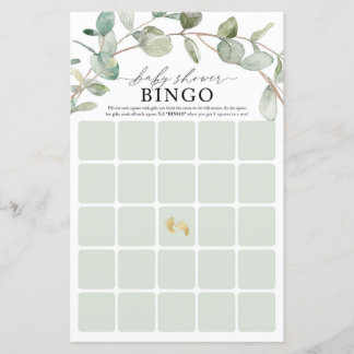 Jeu de Baby shower de Bingo