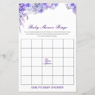 Jeu de Baby shower de Bingo de bébé modifiable IMP
