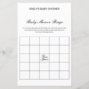 Jeu de Baby shower de Bingo de bébé modifiable IMP