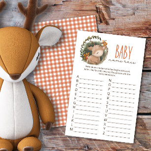 Jeu de Baby shower de cerfs de en traîneau de boi