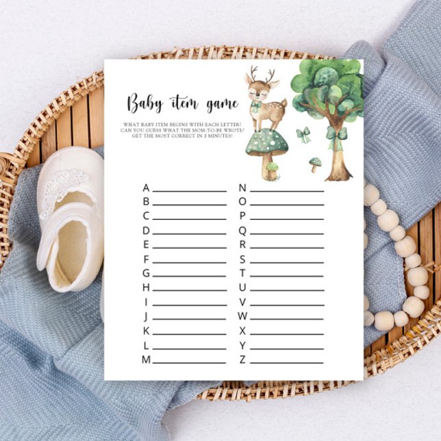 Jeu de Baby shower de cerfs - Jeu d'objet (Créateur téléchargé)