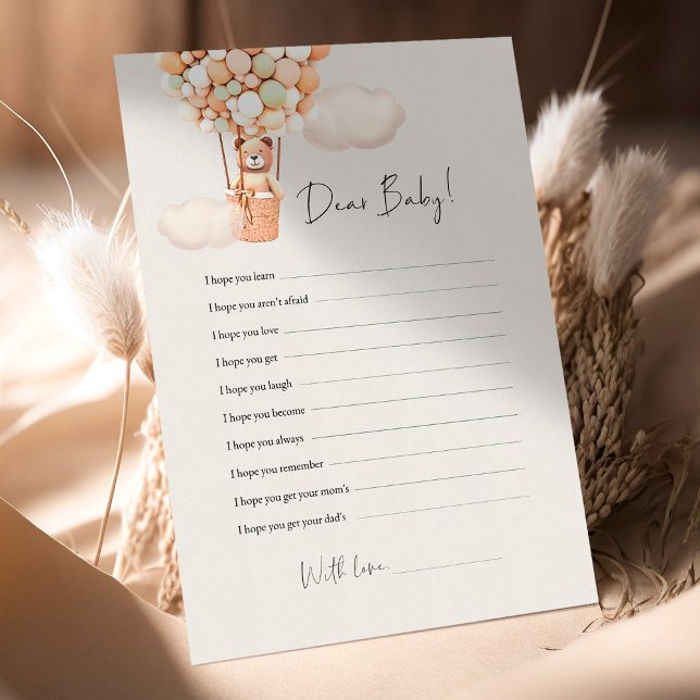 Jeu de Baby shower de l'ours - Cher bébé (Créateur téléchargé)