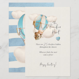 Jeu de Baby shower de l'ours - Le signe de chasse 