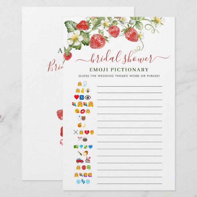 Jeu de baby shower de mariage à l'aquarelle tendan (Devant / Derrière)