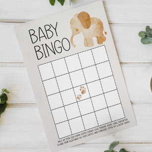 Jeu de baby shower double face Animaux de Safari Z