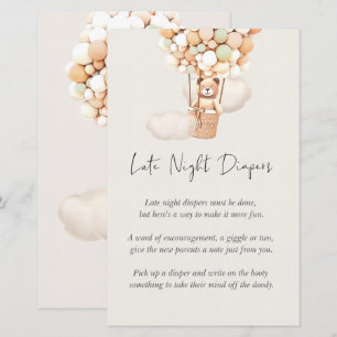 Jeu de Baby shower d'ours - Diapositives nocturnes