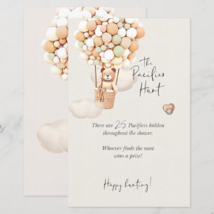 Jeu de Baby shower d'ours - La chasse de Pacifique