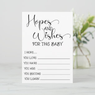 Jeu de baby shower, Espoirs pour bébé, baby shower