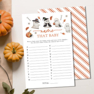 Jeu de Baby shower fantôme