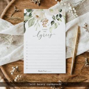 Jeu de Baby Shower : Finissez les Paroles de Chans