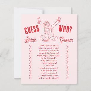 Jeu de Baby Shower Guess Who Girls Gone Mild