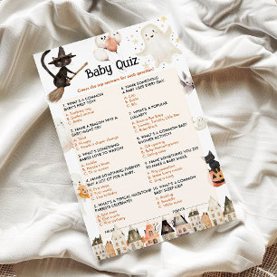 Jeu de Baby shower Halloween Baby Quiz