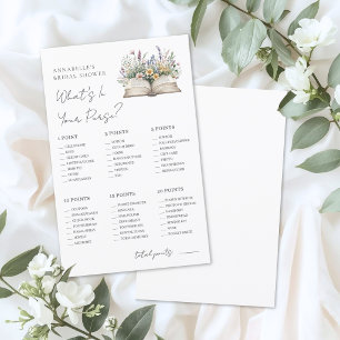 Jeu de Baby Shower : Le Livre de Monnaie