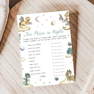 Jeu de Baby Shower Little Dragon Prix Juste