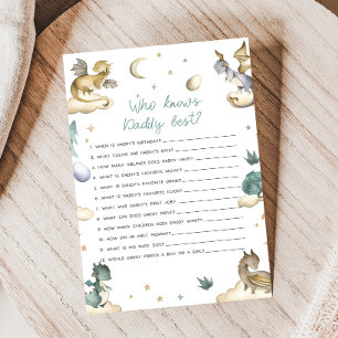 Jeu de Baby Shower Little Dragon Who Knows