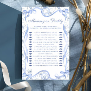 Jeu de Baby Shower Maman ou Papa Ourson en Peluche