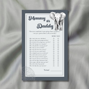 Jeu de Baby Shower «Maman ou Papa ?» sur le thème