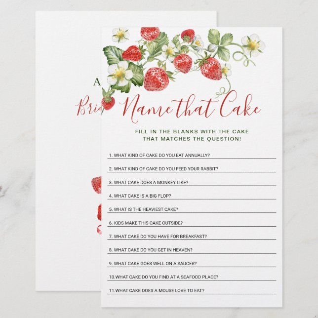 Jeu de Baby Shower Mariage à l'aquarelle tendance  (Devant / Derrière)