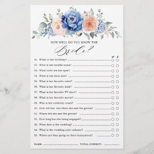 Jeu de Baby Shower Mariage Bleu Nuit Ardoise Rose