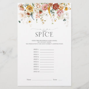 Jeu de Baby Shower Mariage Fleurs de Jardin Aquare
