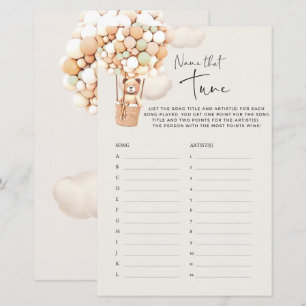 Jeu de Baby Shower Ours - Identifiez cette mélodie