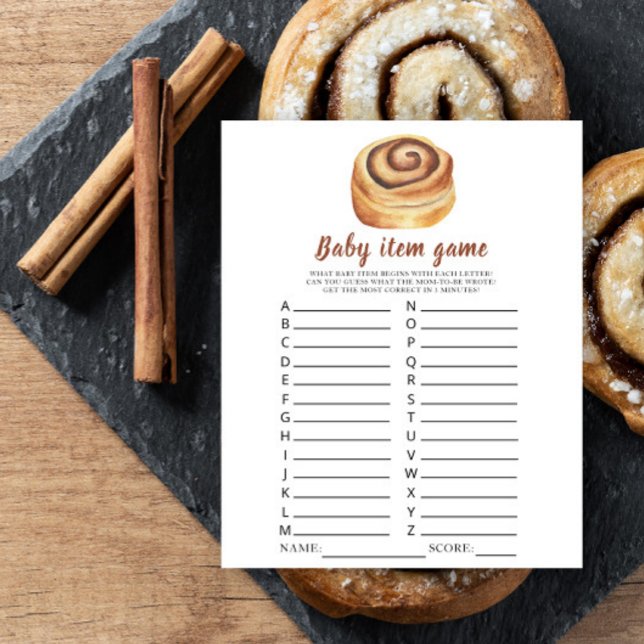 Jeu de baby shower pour bébé en aquarelle (Créateur téléchargé)