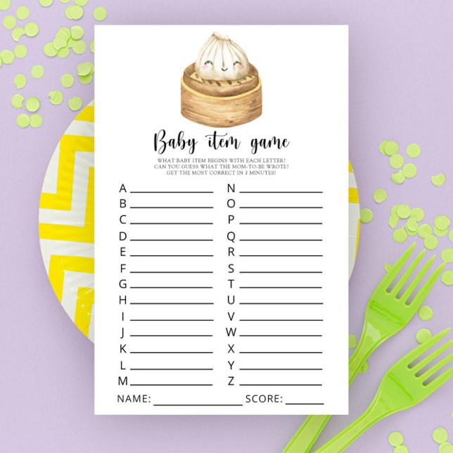 Jeu de baby shower pour bébé : Objets pour bébé (Créateur téléchargé)