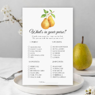 Jeu de baby shower pour poires Qu'est-ce qu'il y a
