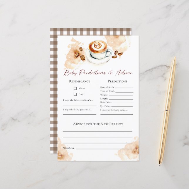 Jeu de baby shower : Prédictions et conseils "Un b (Devant/Arrière en situation)