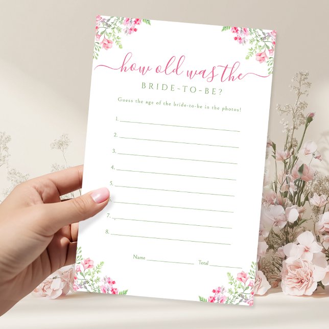 Jeu de Baby Shower sur l'âge de la future mariée (Créateur téléchargé)