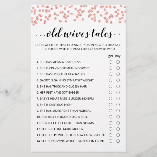 Jeu de Baby Shower sur les Vieilles Femmes et leur (Devant)