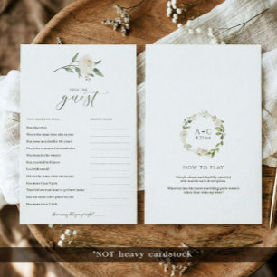 Jeu de Baby Shower - Trouvez l'invitée aux fleurs 