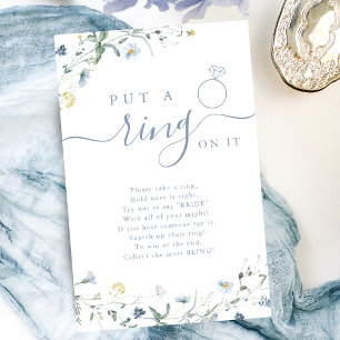 Jeu de baby shower 'Wildflower met un anneau dessu